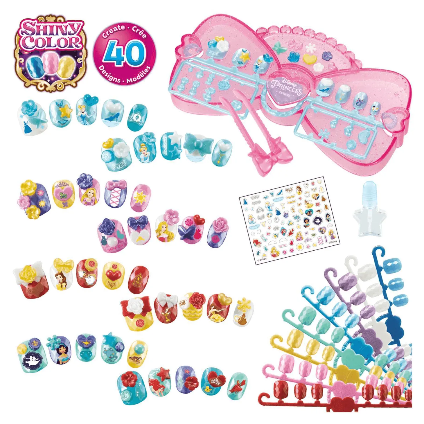 Aquabeads Estudio de Uñas Princesas Disney