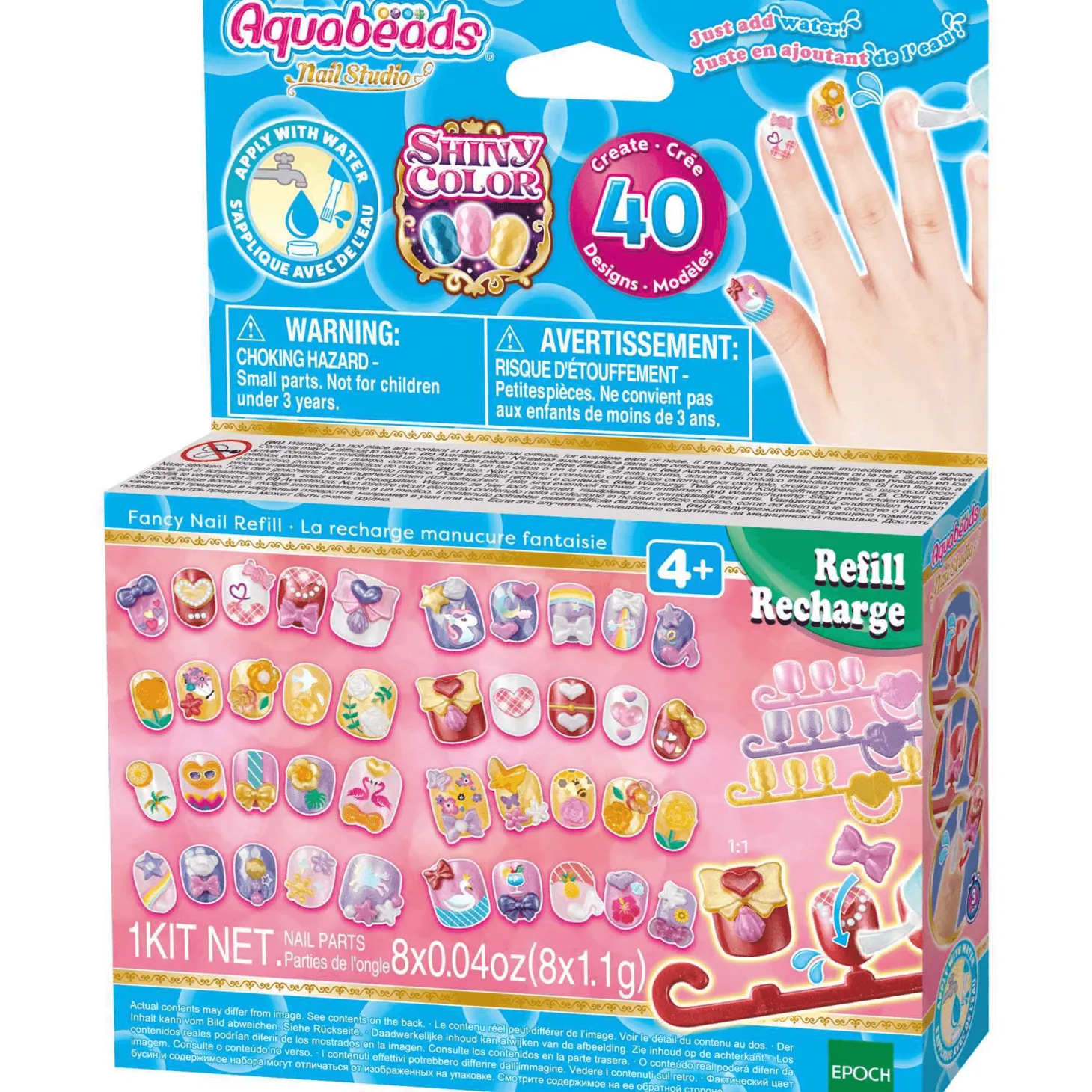 Aquabeads Set de Recambio de Uñas de Fantasía