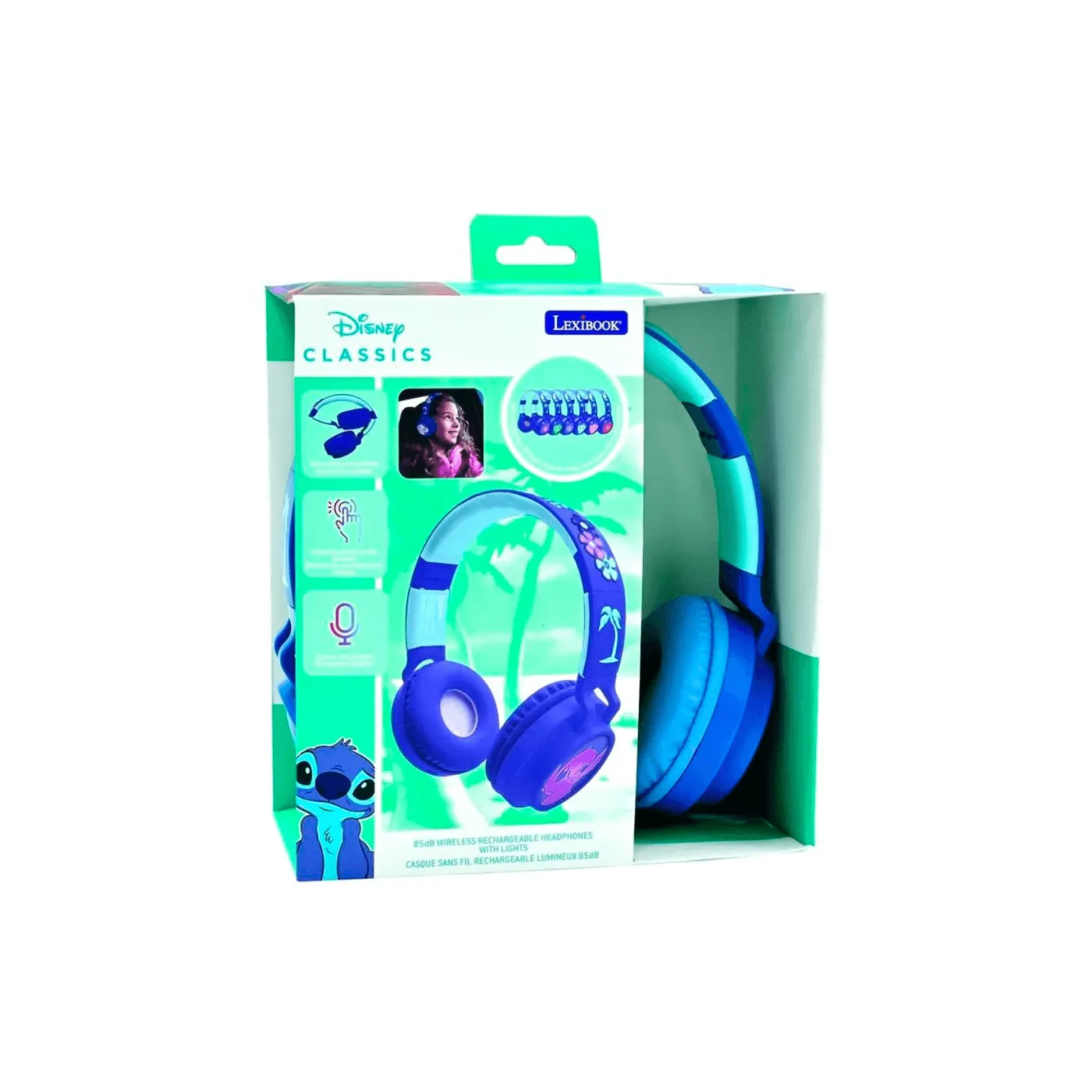 Auriculares Bluetooth Stitch – Diseño Infantil y Conexión Inalámbrica