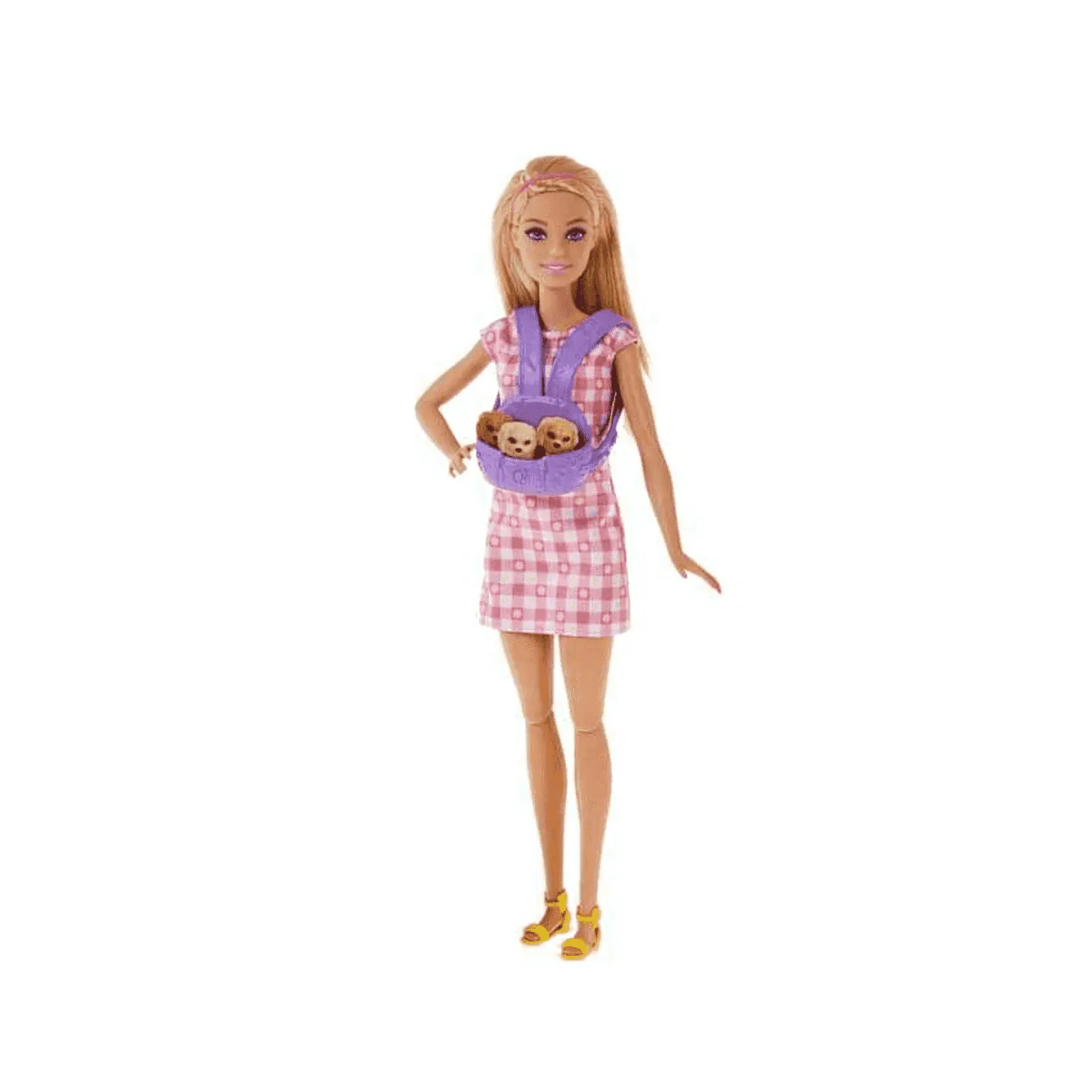 Barbie y sus cachorros Muñeca rubia y perritos de juguete 3 años