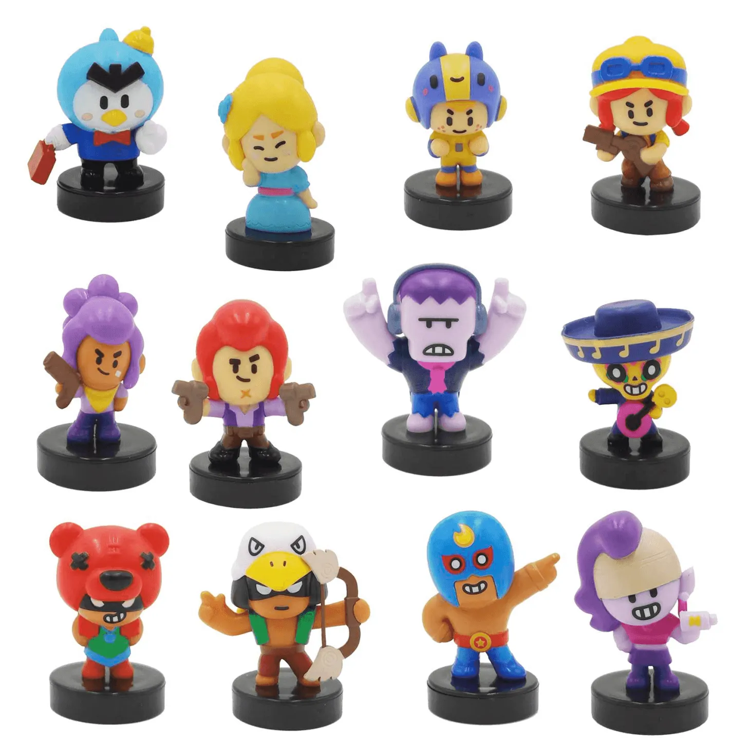 Brawl Stars Pack Deluxe de 12 Figuras Colección Diferentes Modelos