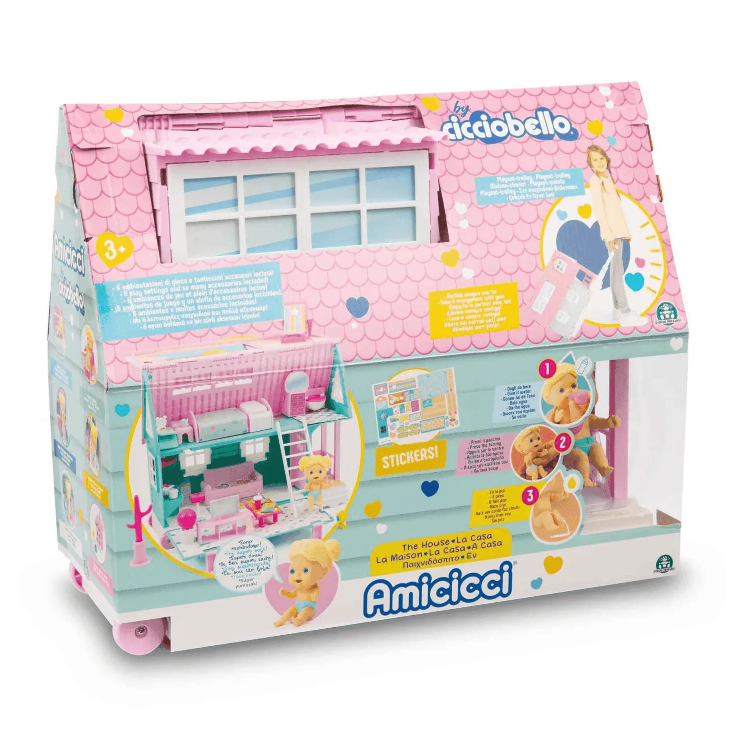 Casa de los bebés Amicicci Rosa