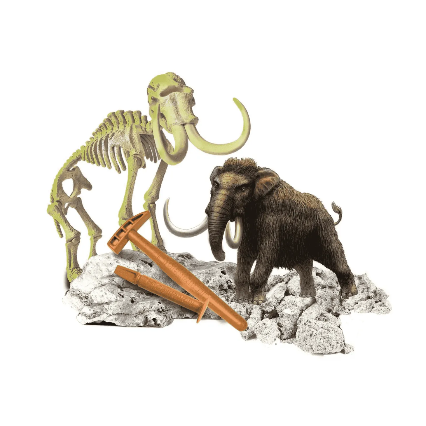 Clementoni Arqueojugando Mamut fosforescente