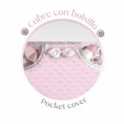 Coche de Muñecas 'Reborn' Plegable con Sombrilla y Suspensión De Cuevas