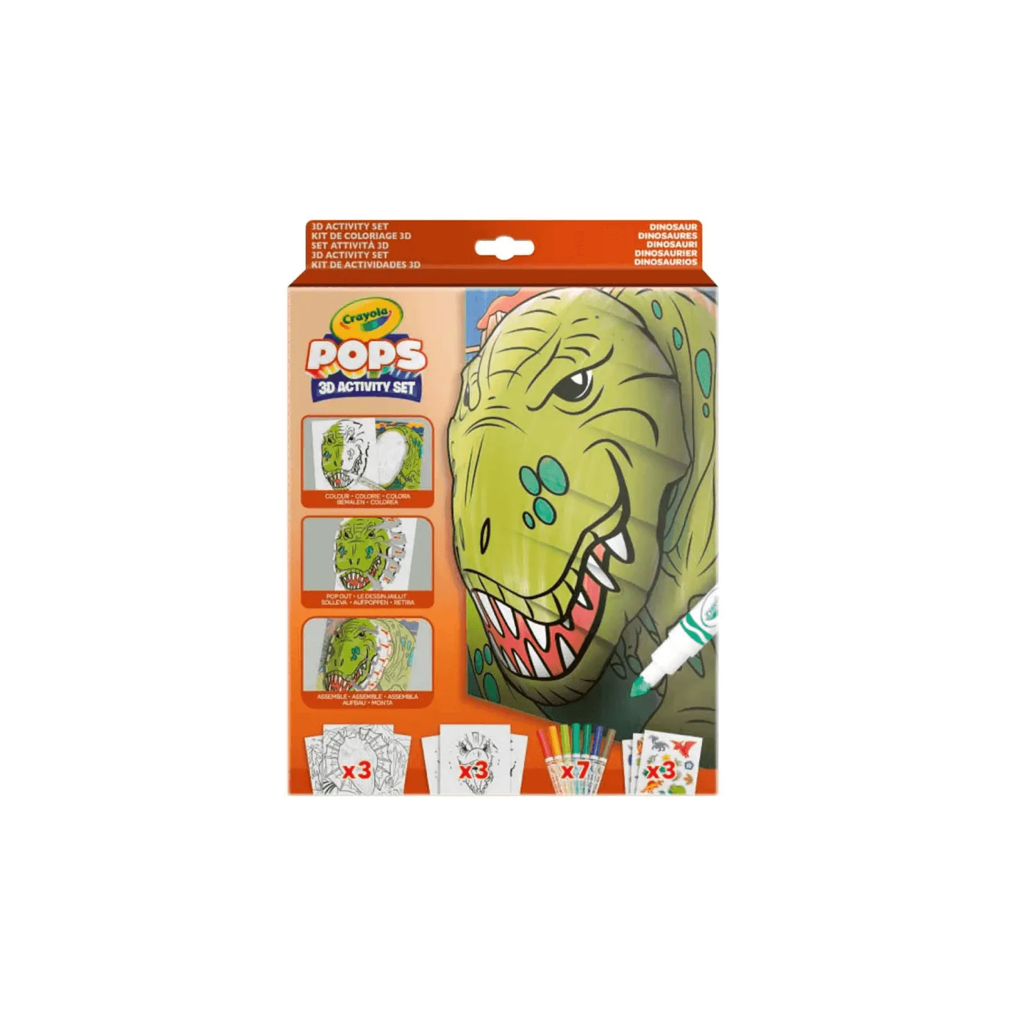 Color pops 3d dinosaurs