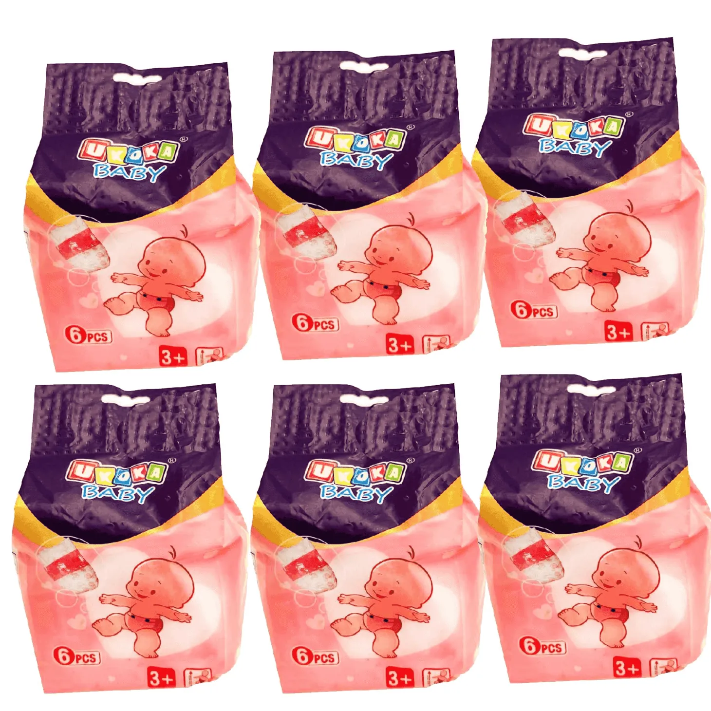 Conjunto 6 pañales
