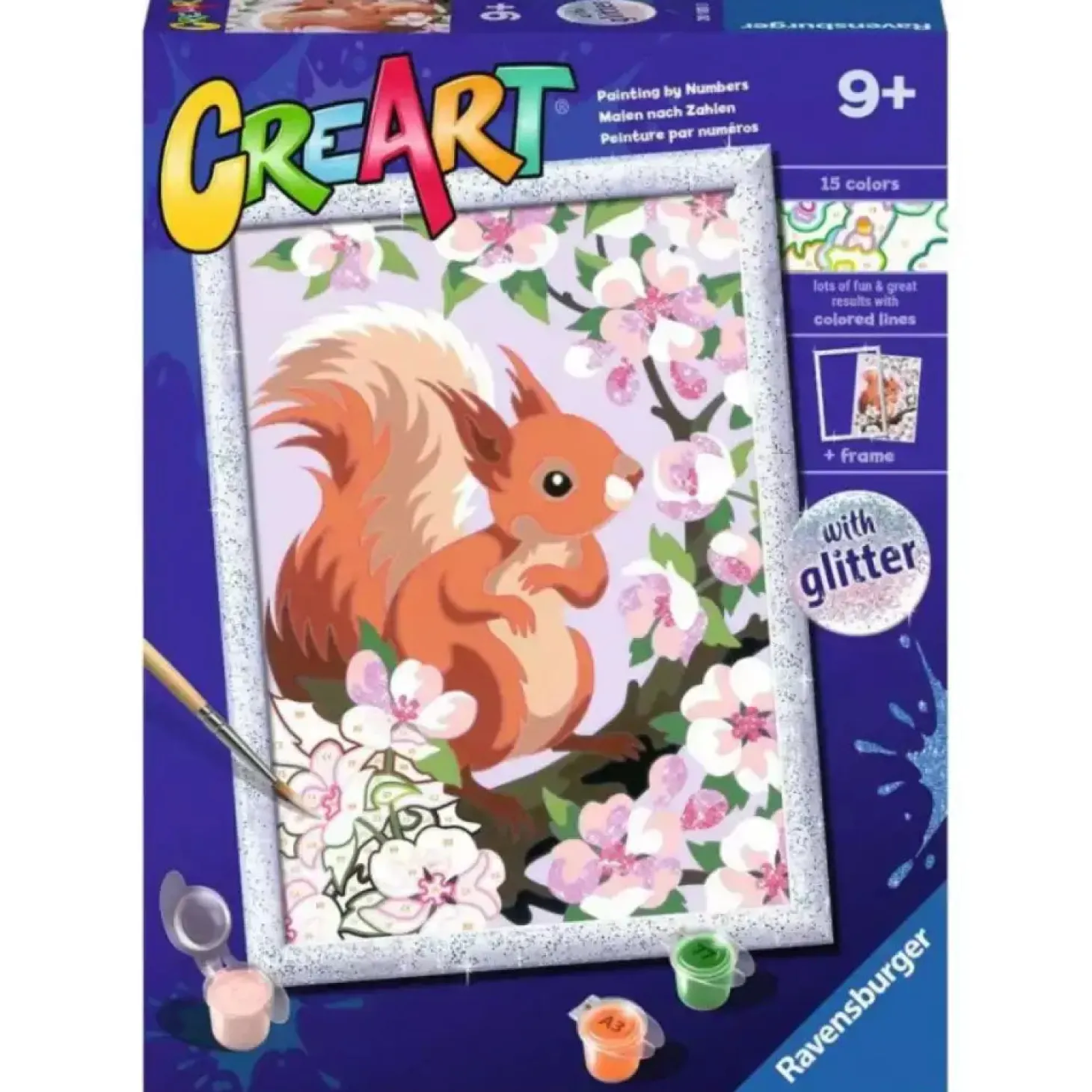 CreArt Serie D Ardilla con flores