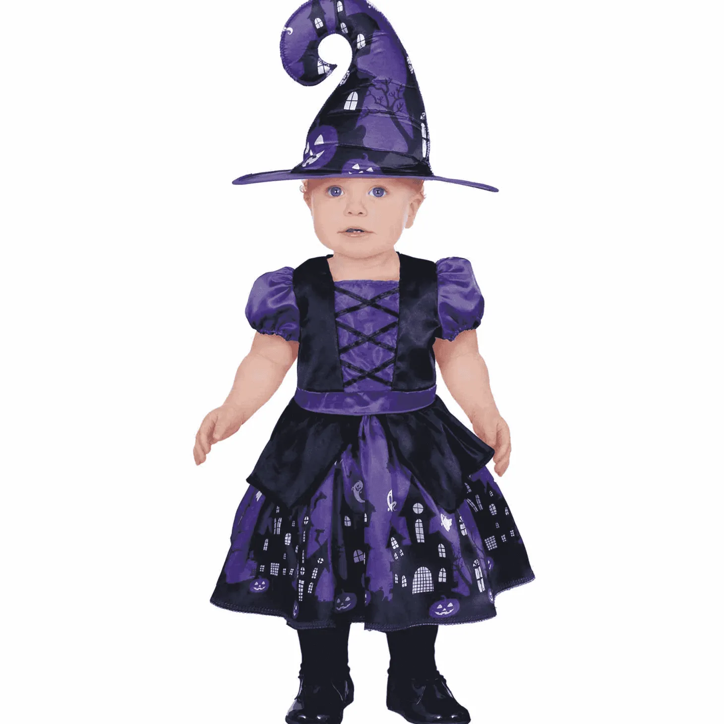 Disfraz Brujita Morada 2-3 años