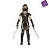 Disfraz de Black ninja 10-12 años infantil