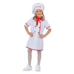 Disfraz de Cocinera talla 7-9 años – Ideal para carnaval, fiestas y eventos divertidos