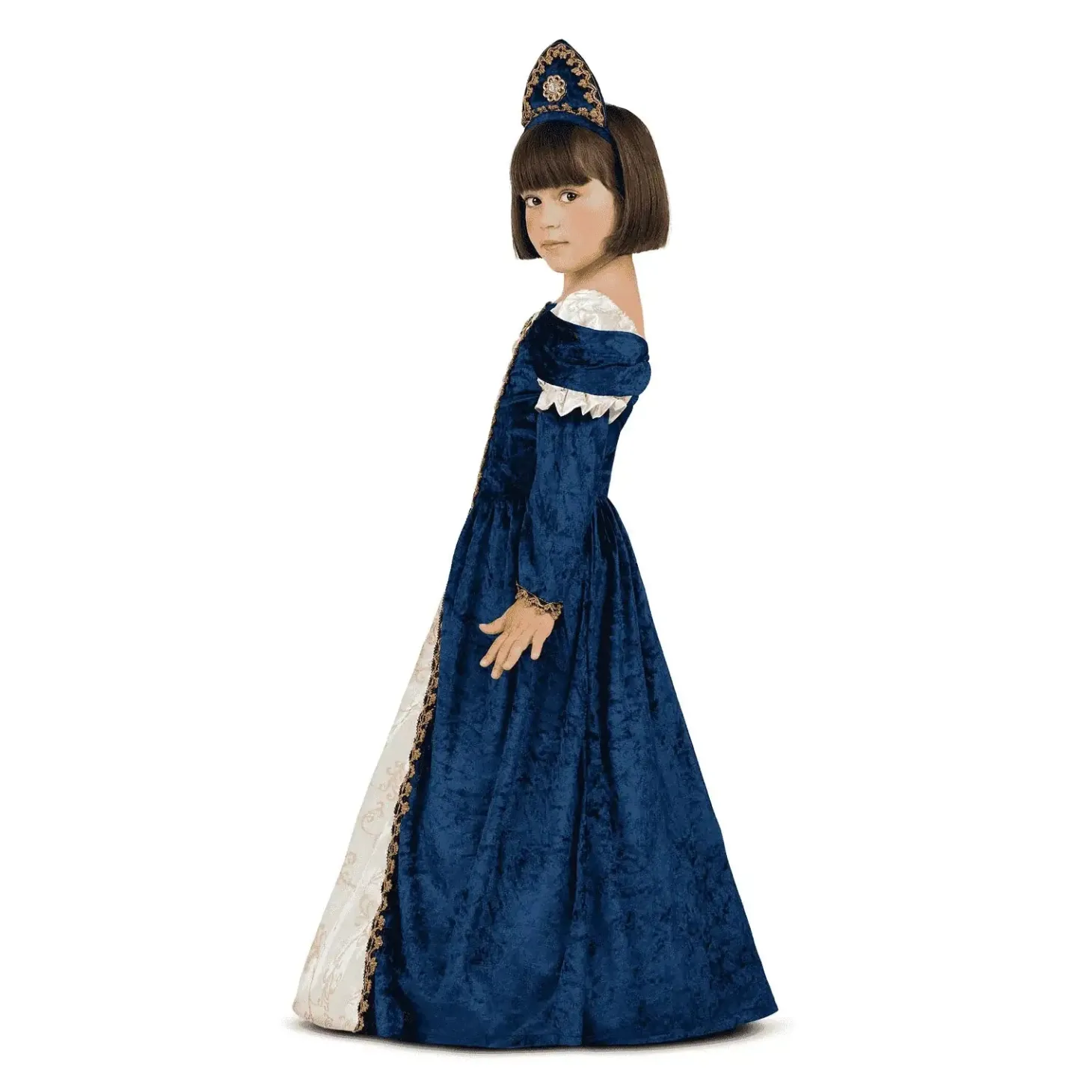 Disfraz de Dama medieval talla 7-9 años – Ideal para carnaval, fiestas y eventos divertidos