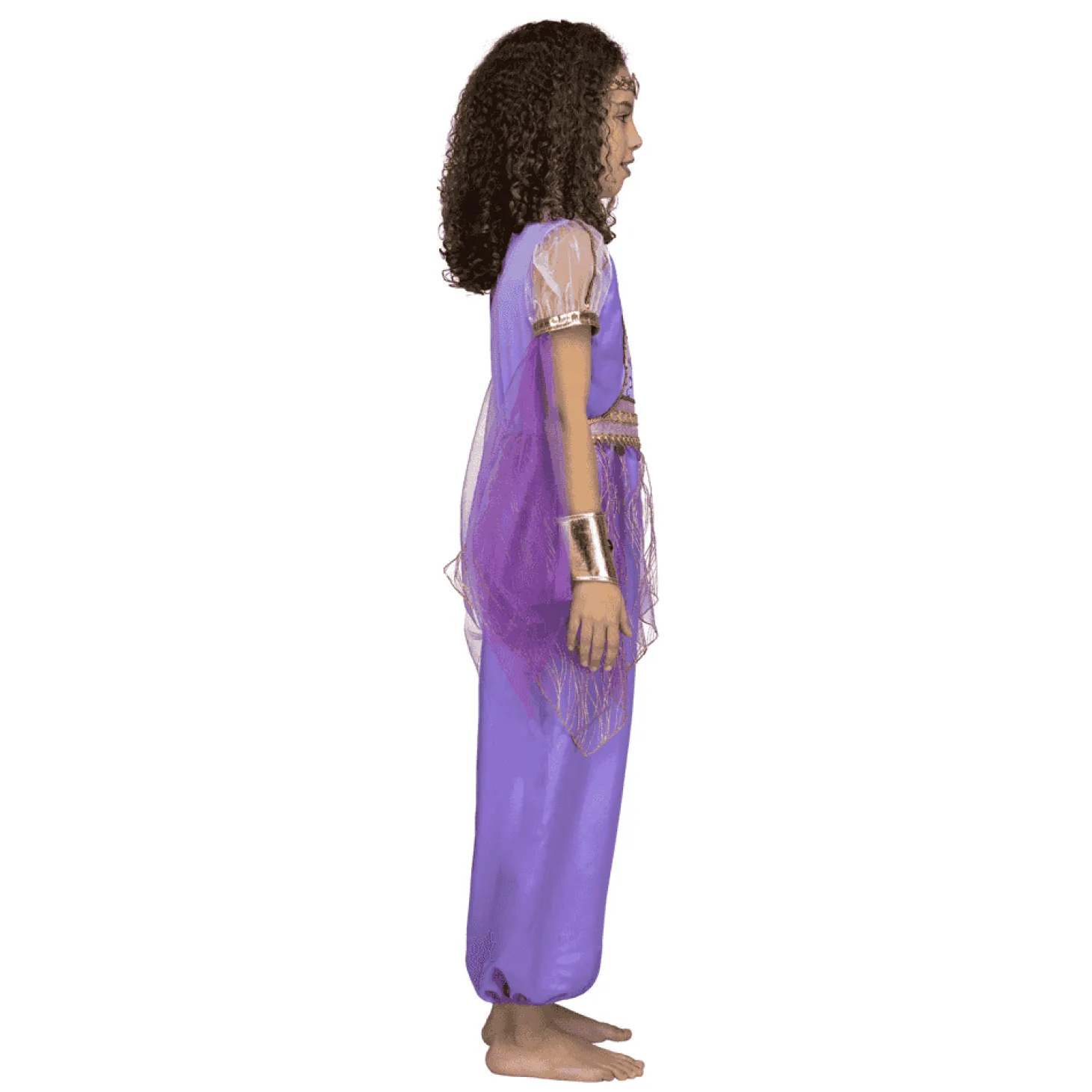 Disfraz de Princesa árabe morada 3-4 años infantil