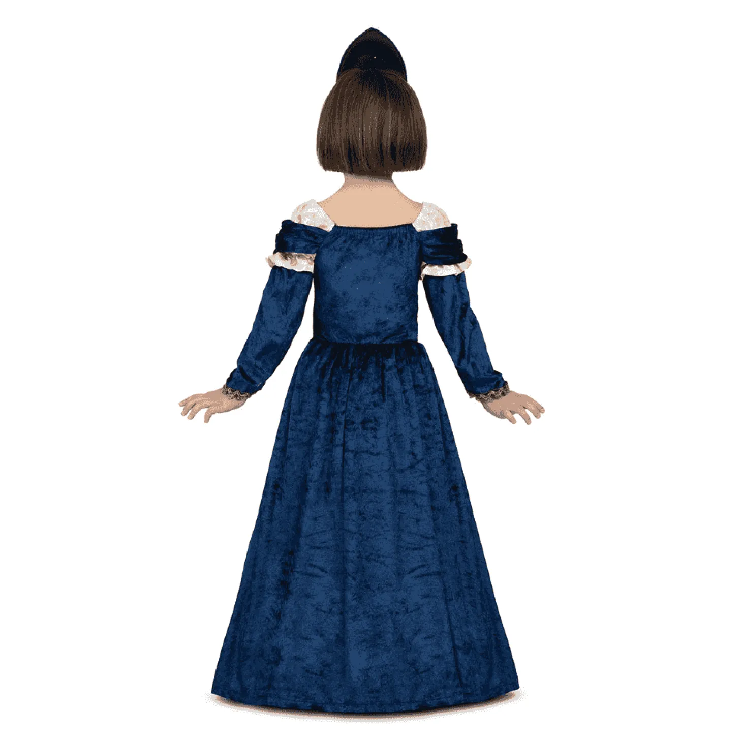 Disfraz de Dama medieval talla 3-4 años – Ideal para carnaval, fiestas y eventos divertidos