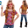 Disfraz de Hippie girl 8-10 años infantil