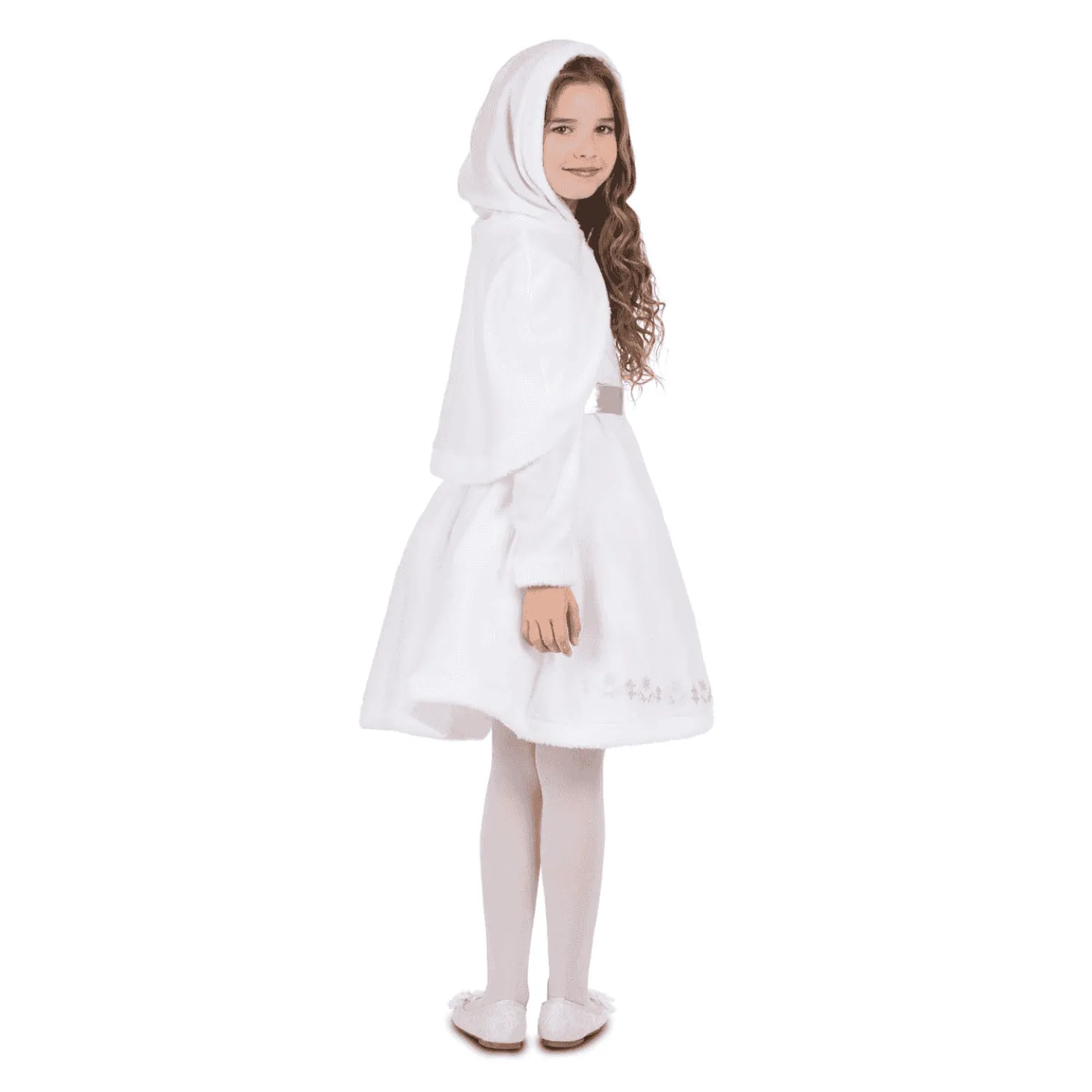 Disfraz de Monada blanca navidad 5-6 años infantil