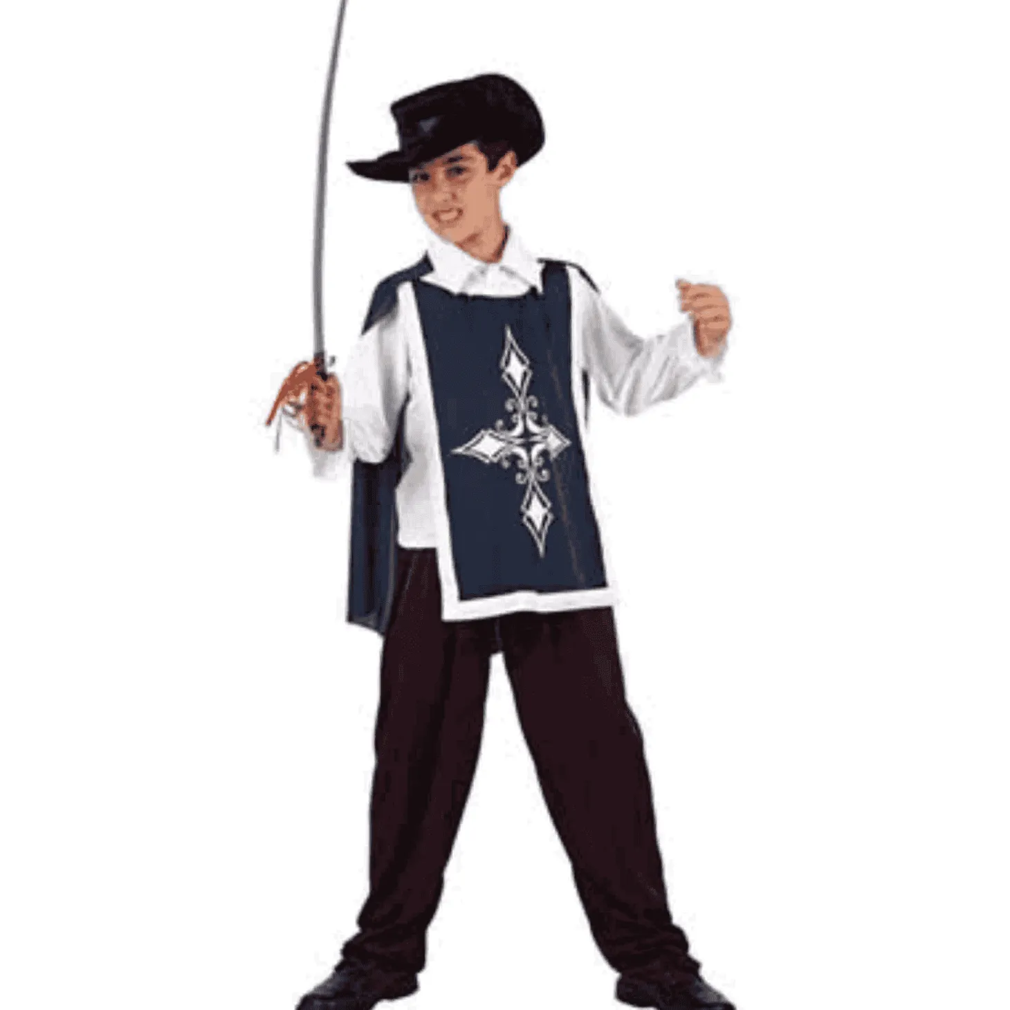 Disfraz De Mosquetero Niño 5-7 Azul
