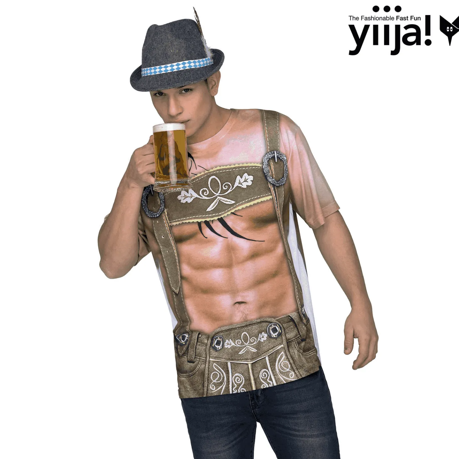 Disfraz de Muscular tyrolean adulto talla M