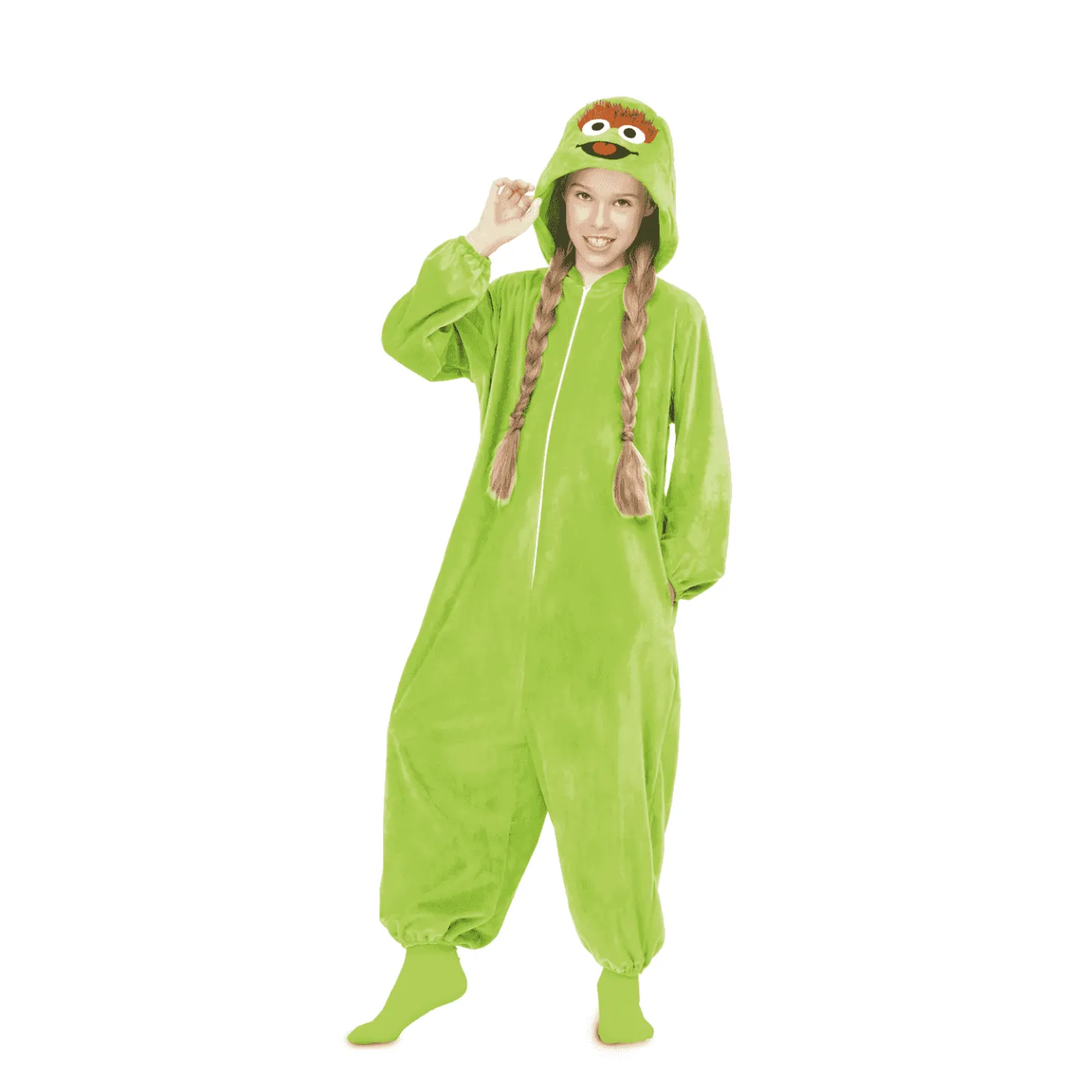 Disfraz de Pijama oscar el gruñón 5-6 años infantil