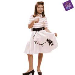 Disfraz de Pink lady 7-9 años infantil