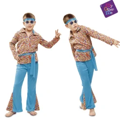 Disfraz de Psychedelic hippie 3-4 años infantil
