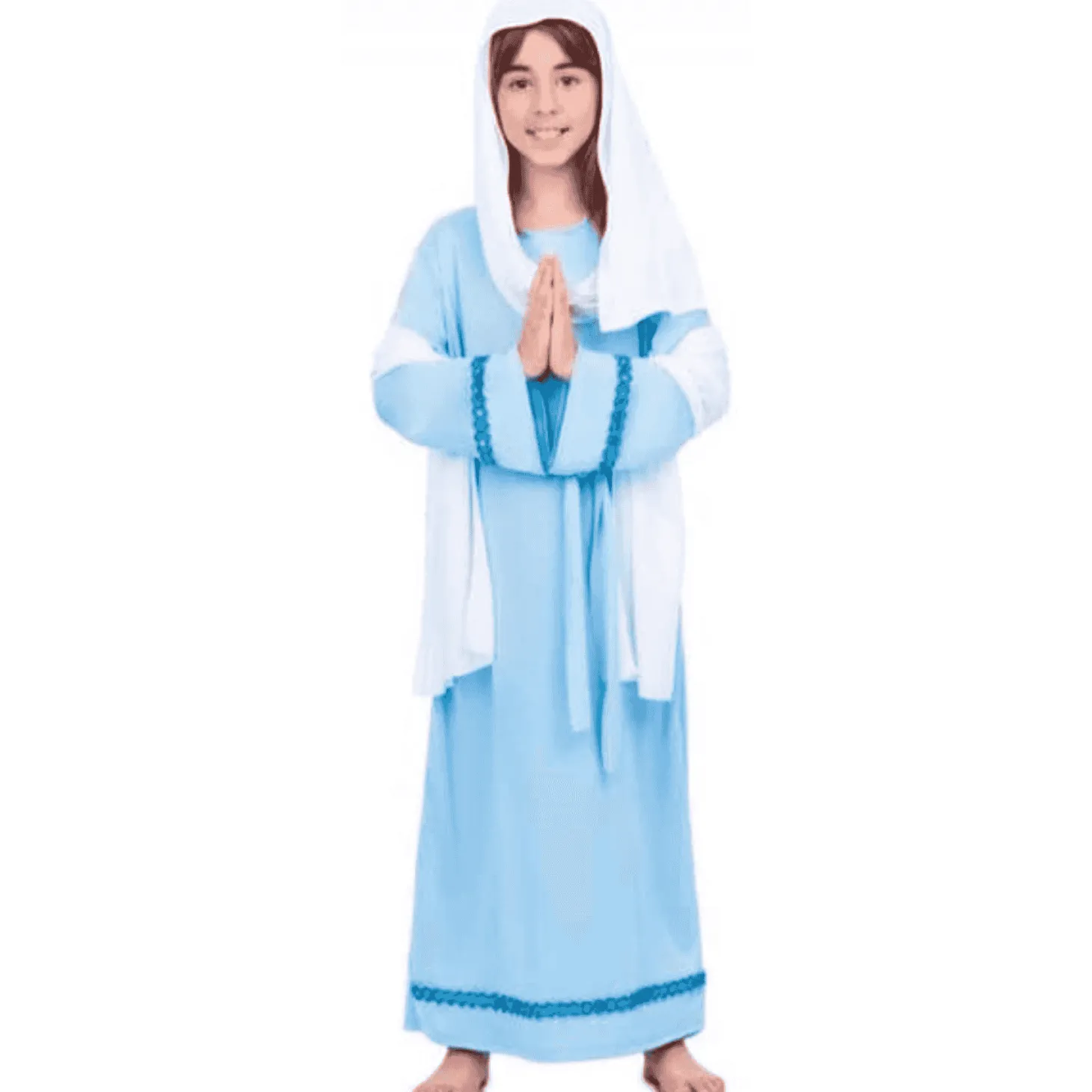 Disfraz de Virgen maría 5-6 años infantil
