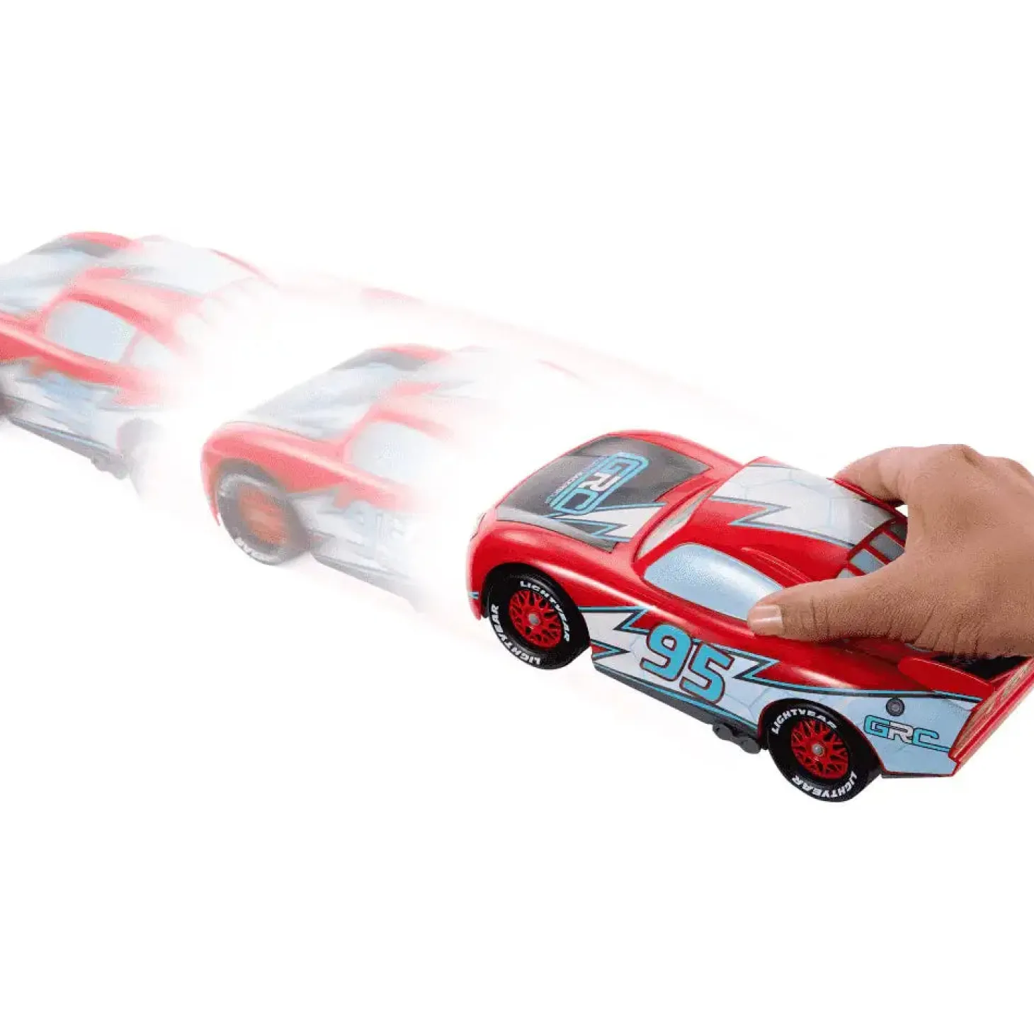 Disney Pixar Cars Rayo McQueen derrapa y corre de la Copa mundial de pilotos - Juguete de Disney Pix