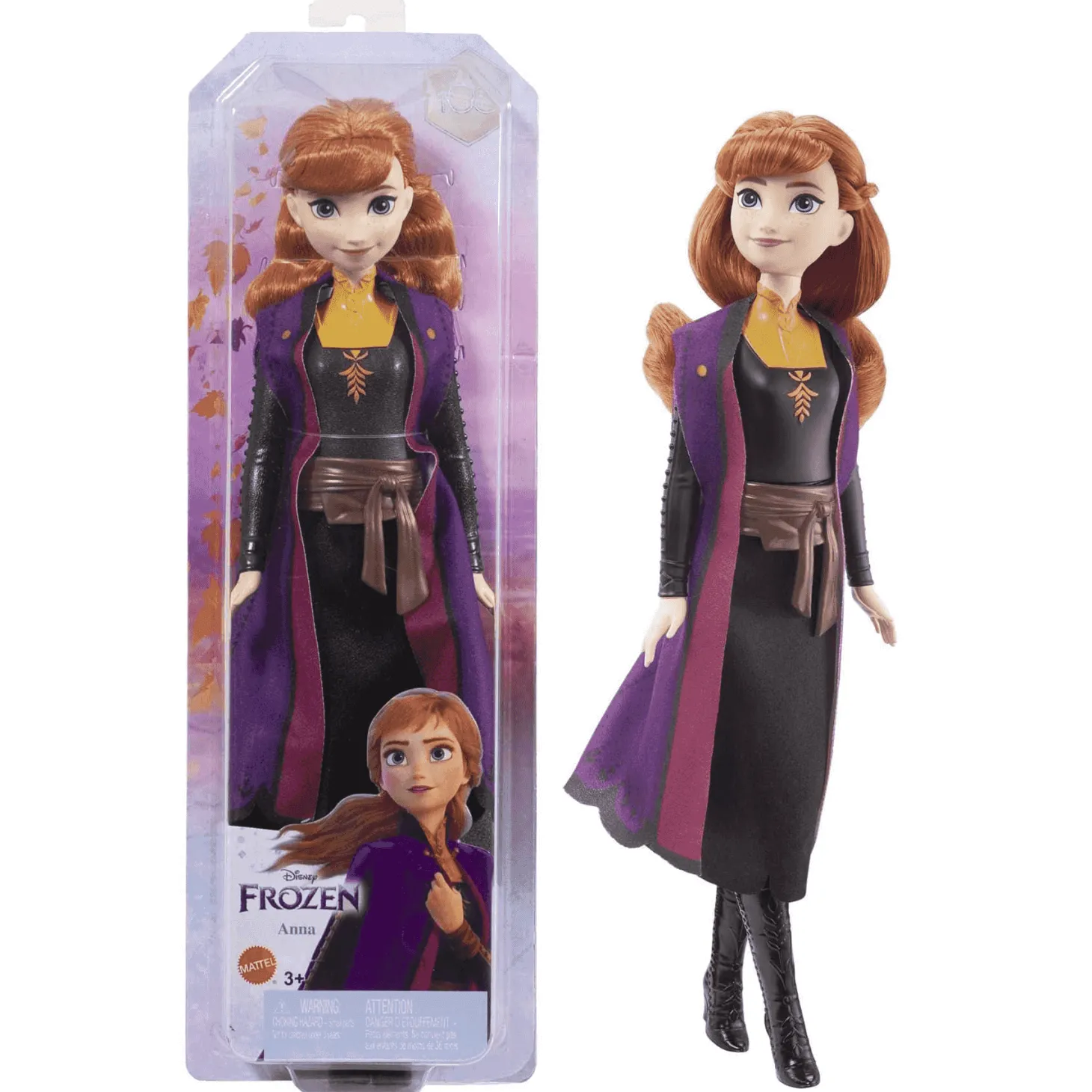 Disney Frozen Anna con chaleco Muñeca 3 años