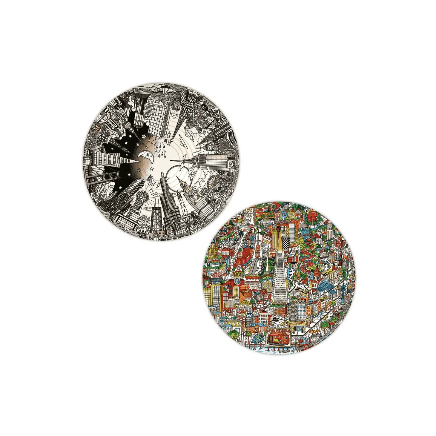 Educa Puzzle Round 3D Puzzle Charles Fazzino