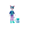 Enchantimals Glam Party Cole Cat y Claw Muñeco y mascota personaje Gato