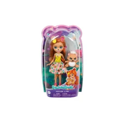 Enchantimals Muñeca Biloxie Bear con Mascota Oso
