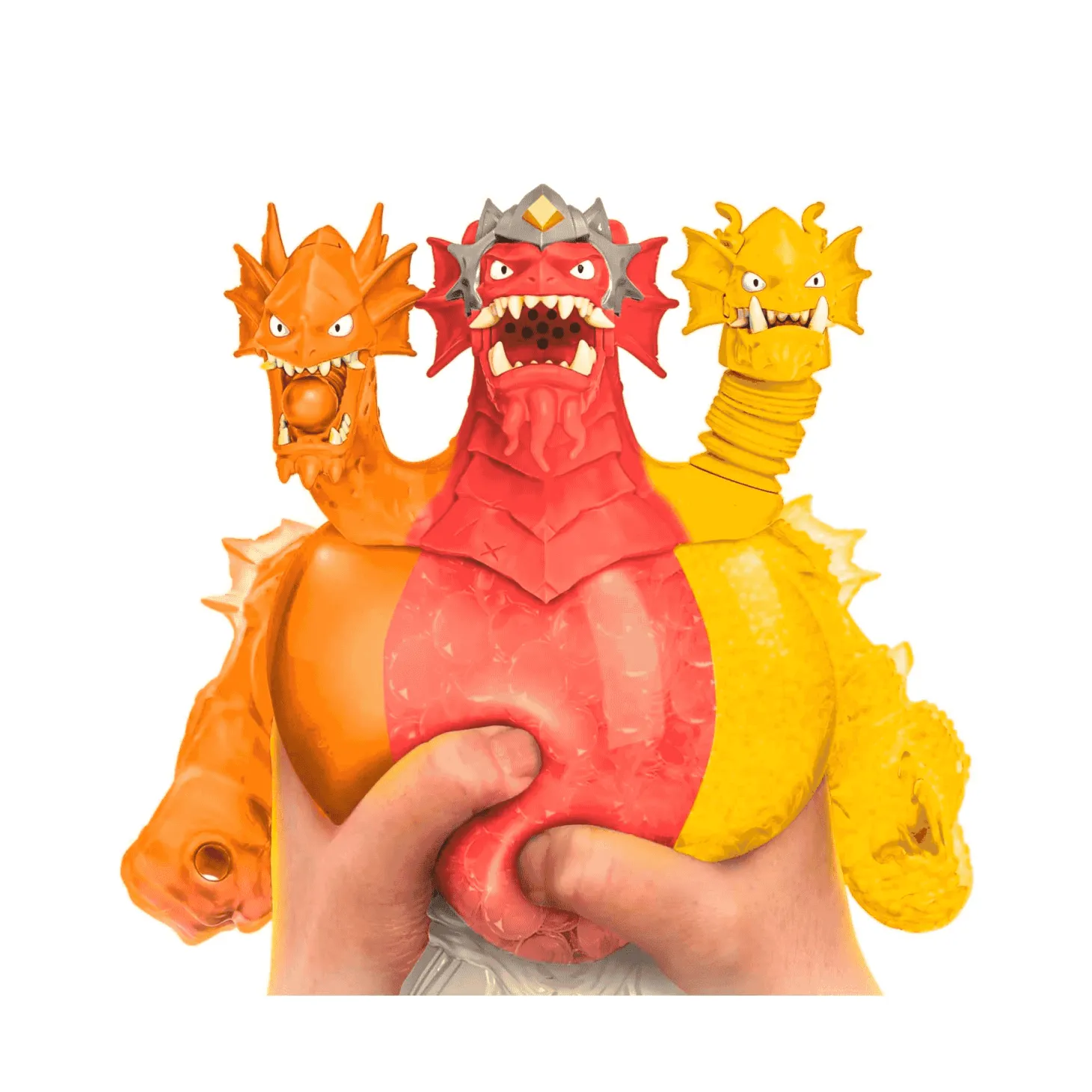Goo Jit Zu King Hydra Lava Fury - Héroe Estirable