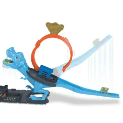 Hot Wheels City Desafío del T-Rex Pista para coches de juguete 4 años