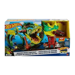 Hot Wheels City Dragón Furioso pista para coches de juguete 5 años