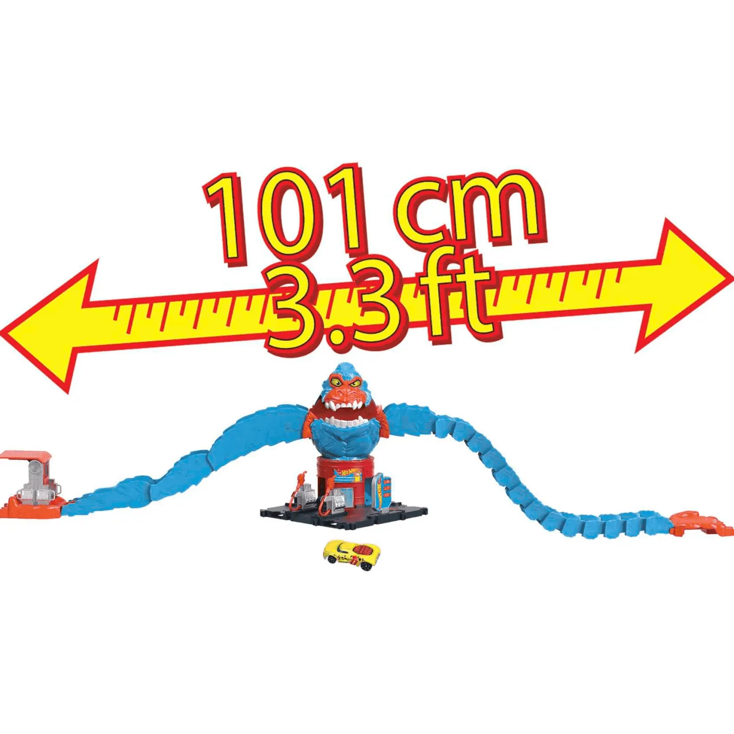 Hot Wheels City El Ataque del Gorila pista para coches de juguete 4 años