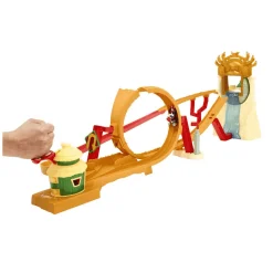 Hot Wheels Super Mario Bros Isla Kong Pista para coches de juguete 3 años (Mattel HMK49)
