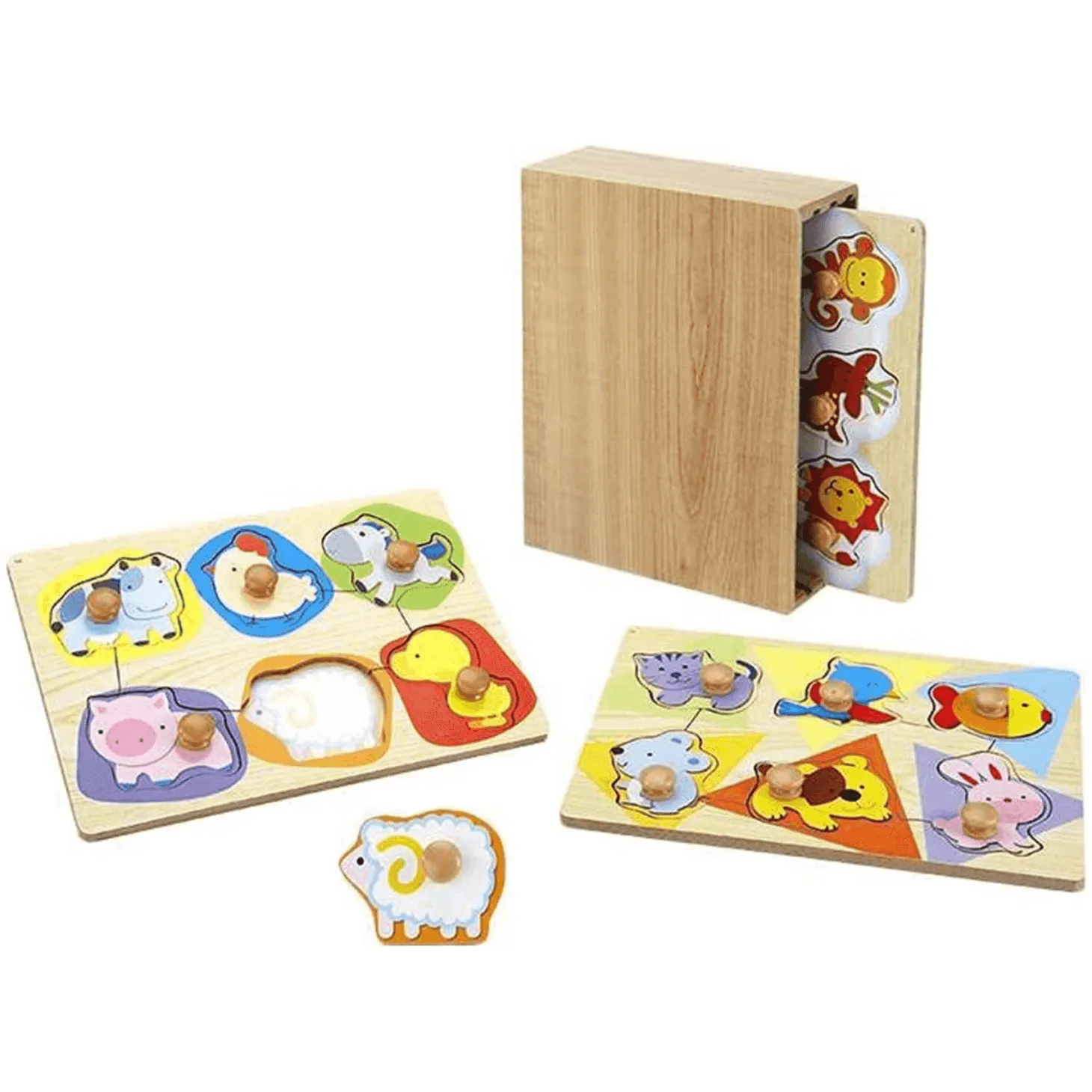 Juego de 3 Encajes De Madera | Juguetes de Madera