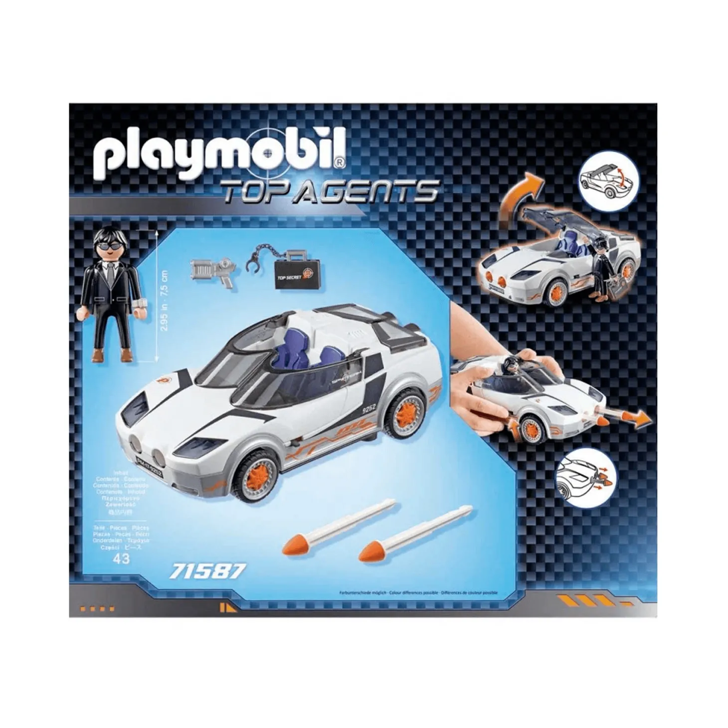 Juguete Agente Secreto y Racer