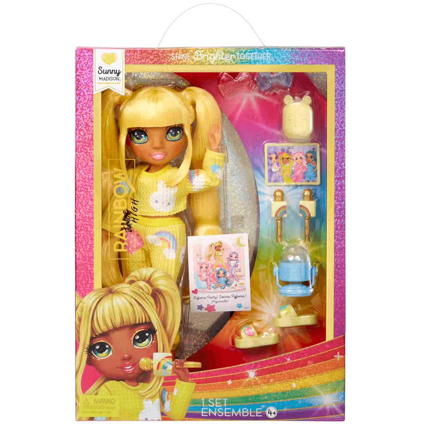 Junior High Muñeca Fiesta De Pijamas Sunny Yellow