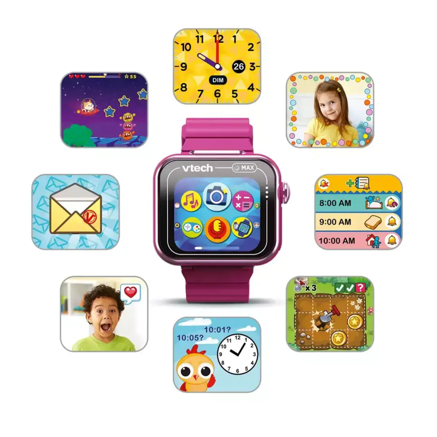 Kidizoom Smartwatch Max frambuesa