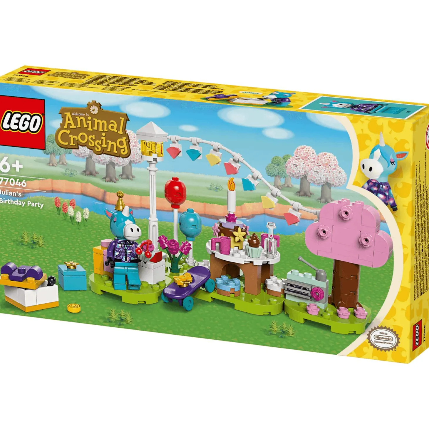 LEGO Animal Crossing™ Fiesta de cumpleaños de Azulino 77046
