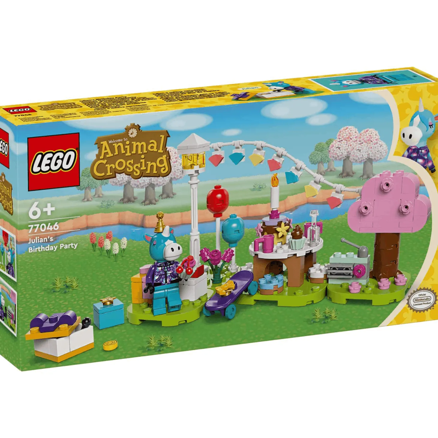 LEGO Animal Crossing™ Fiesta de cumpleaños de Azulino 77046