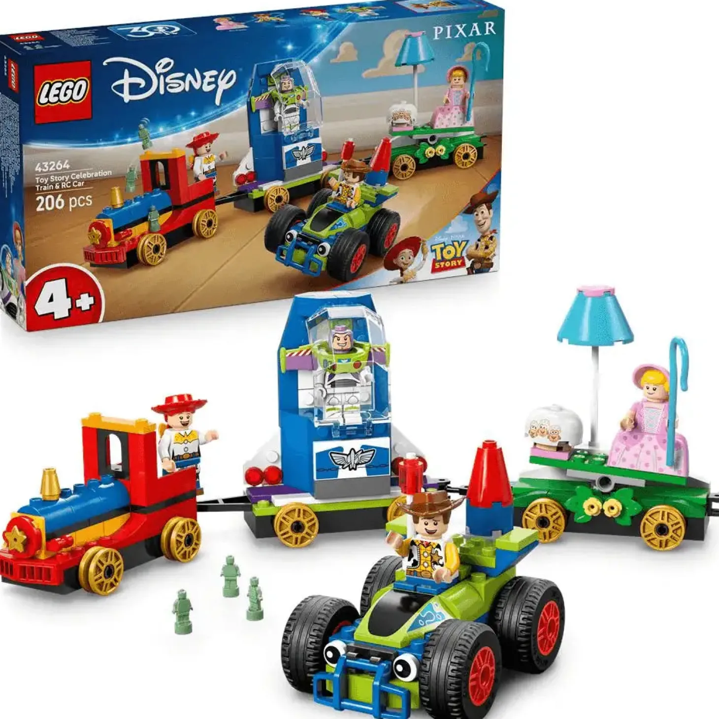 LEGO | Disney y Pixar Tren de Celebración de Toy Story y Coche RC 43264