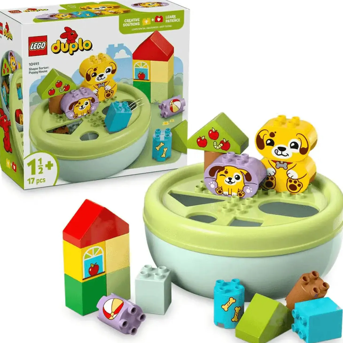 LEGO DUPLO Mi Primer Clasificador de Formas: Casa de los Perritos 10441