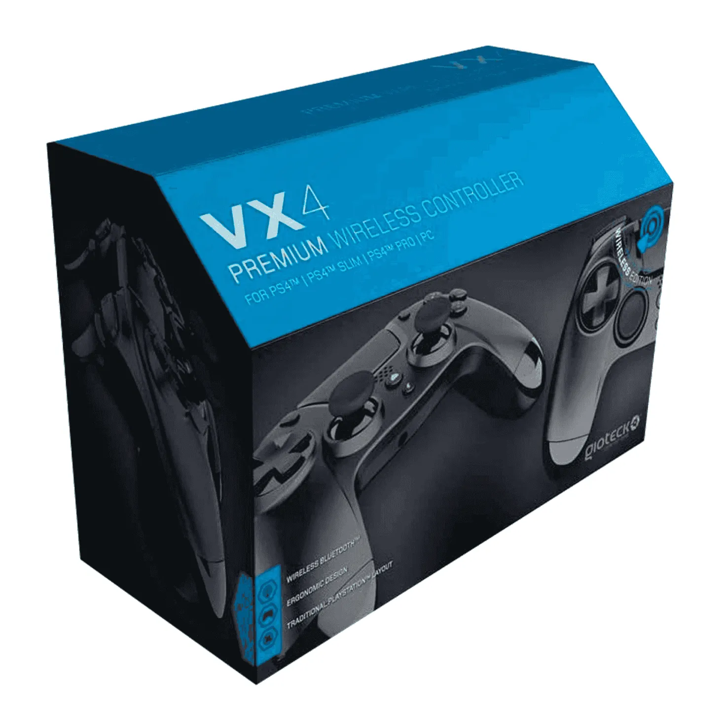Mando Inalámbrico Negro Gioteck WX 4 para Nintendo Switch