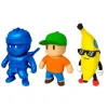 Monsterflex Stumble Guys Pack de 3 – Figuras elásticas coleccionables