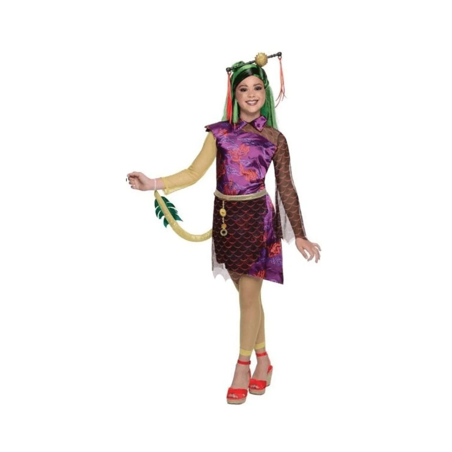Monster High Disfraz Jinafire Talla 5 a 7 años.