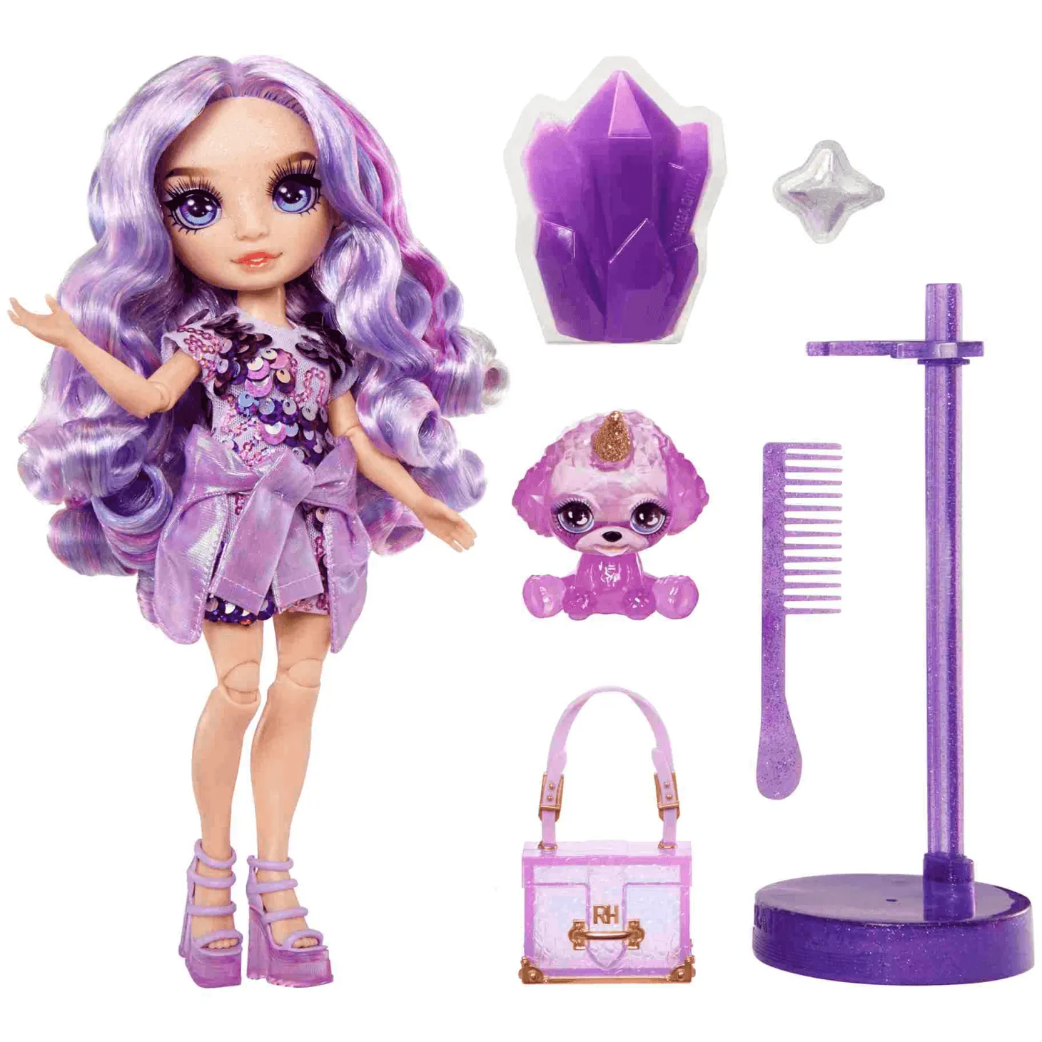 Muñeca Rainbow World Violet Purple