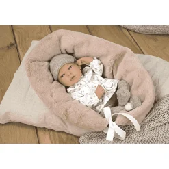 Muñeco Elegance de 40 cm Andie gris con cojín lactancia