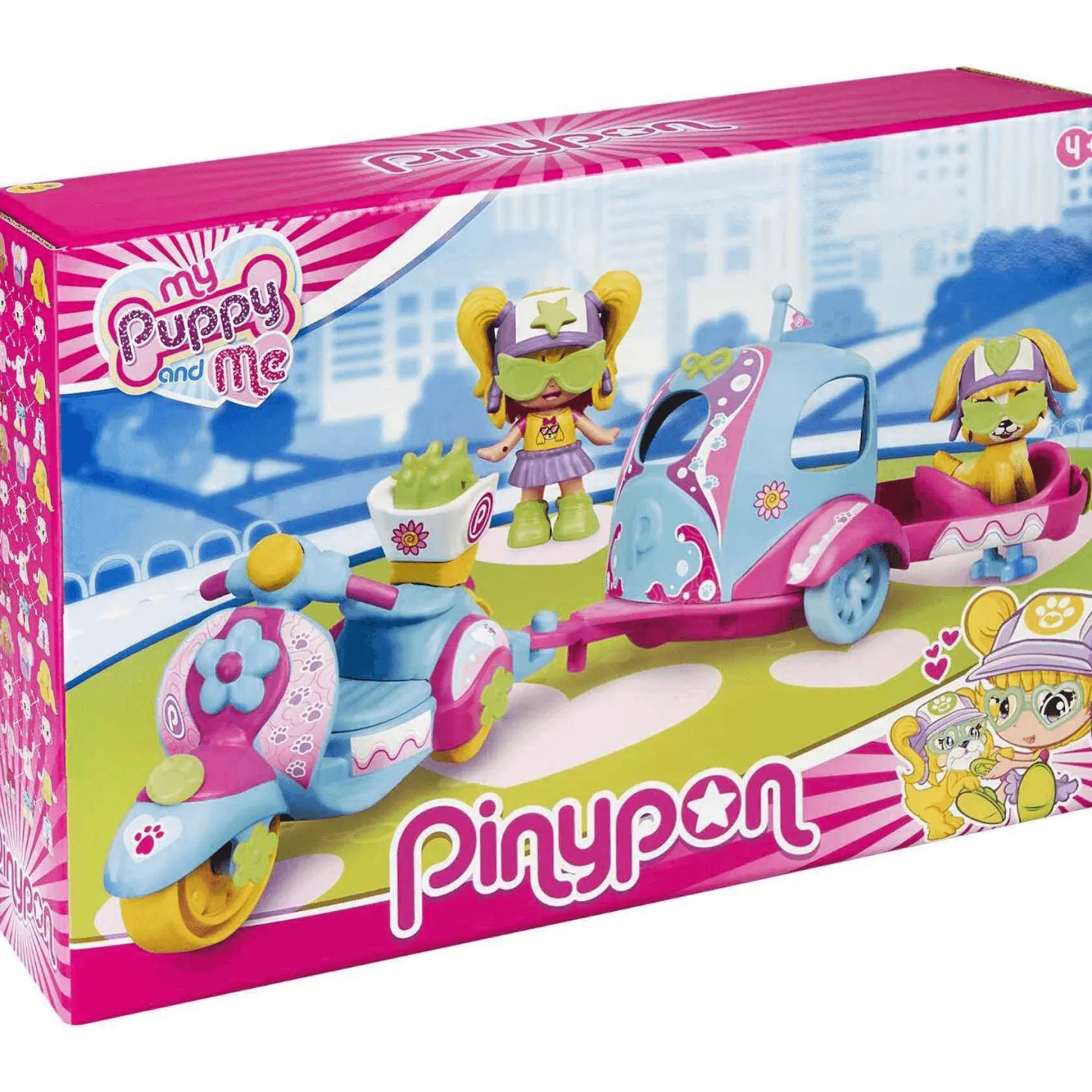 Pinypon My Puppy& Me Moto Con Remolque