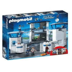 Playmobil Comisaría de Policía con Prisión y Helipuerto